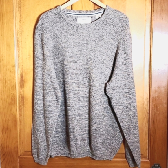 WEATHERPROOF VINTAGE XL BROWN & CREAM KNIT LONGSLEEVE CREW NECK SWEATER - Picture 1 of 5